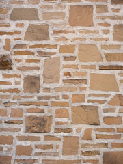 石を貼り込んだ壁