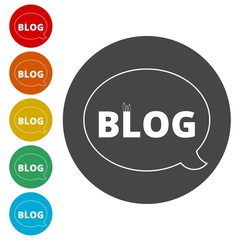Blog icon set