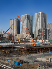 晴海埠頭の工事現場