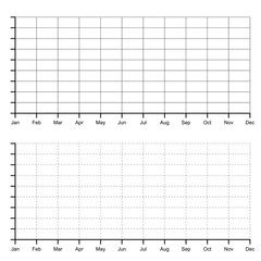 ratings line graph  line chart  graph paper Printable vector illustration
