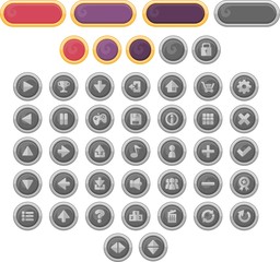 Halloween Game Button Set