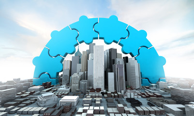 merger and acquisition business concept, join together