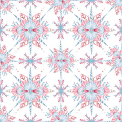 Watercolor sea life pattern