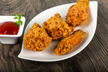 Crispy chicken wings