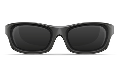 sunglasses for men in plastic frames stock vector illustration