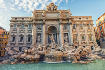 Fototapeta na wymiar Trevi Fountain in Rome