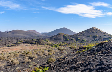 Fototapeta na wymiar landscape at Lanzarote island, Canary islands, Spain