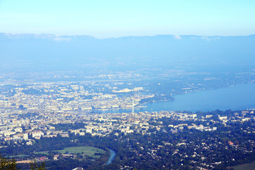Geneva and Leman lake