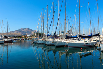 Palermo yacht port Sicily, Italy