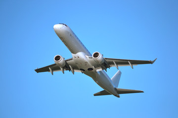 Passenger jet plane - flying