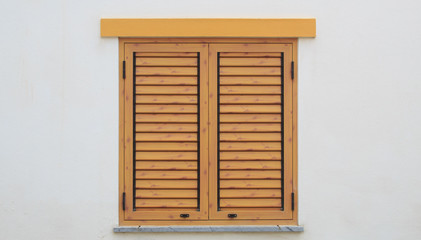 Brown wooden Shutters
