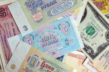 Money.Banknotes background
