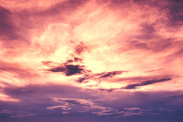 Fototapeta premium dramatic sky on cloud spin and sun behind it