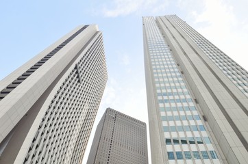 Fototapeta na wymiar 新宿の高層ビル街