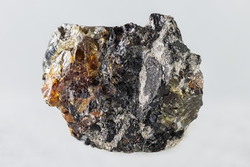 Blende mineral on white background
