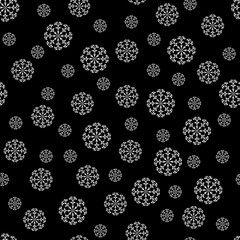 Snowflake chaotic seamless pattern 3.12