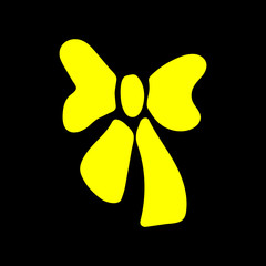 Yellow bow sign 8.12