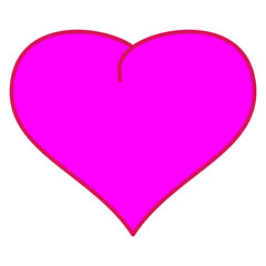 Pink heart sign 35.12