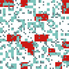 Knitted Christmas Abstract Square Pattern