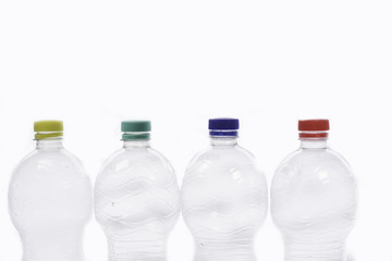 Pfandflasche bunter Deckel