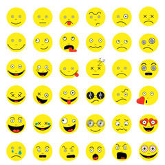 Smileys funny funny yep vector 10 vector set