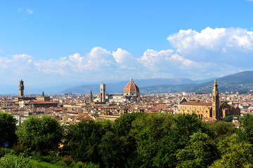 Fototapeta na wymiar View of Florence from Piazzale Michelangelo, Florence, Italy