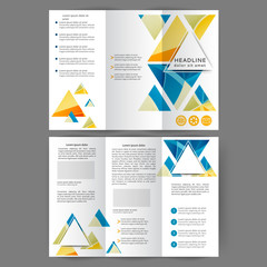 Color tri fold business brochure