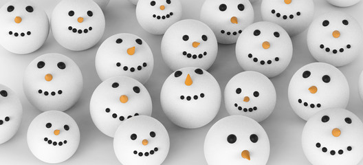 Lustige Schneem&auml;nner