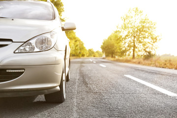 Fototapeta premium Beautiful car on road