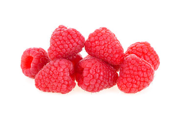 Raspberry isolated on white background