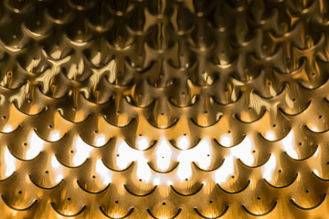 Fototapeta premium High resolution picture of gold and white metal texture.