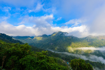 view from Sui Thang viewpoint at Angkhang mountain