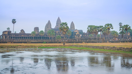 Amazing sunrise in Angkor Wat temple, Siem Reap, Cambodia
