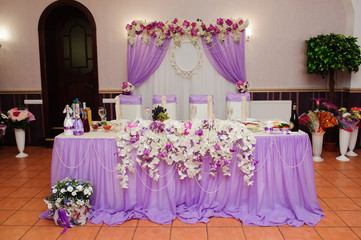 wedding banquet in a restaurant
