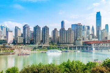 Urban architectural landscape and skyline