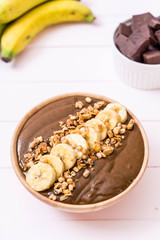 chocolate smoothies bowl