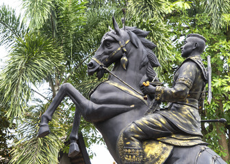 Horse and rider statue Chiang Mai Thailand