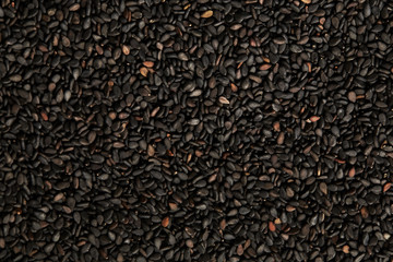 textured background of dark sesame