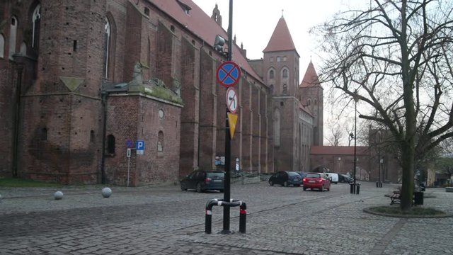 Gothic castle of the Teutonic knights Marienwerder in Kwidzyn, Poland