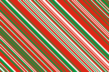 Christmas candle, lollipop pattern. Striped diagonal background with slanted lines. Stripy backdrop Vector illustration