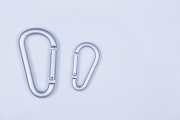 Snap hooks isolated on white background