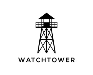 Simple Watchtower on the Beach Company Logo Modern