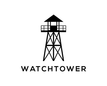 photo Black And White Watchtower Wallpaper https stock adobe com ee images simple watchtower on the beach company logo modern 185009488 start checkout 1 content id 185009488