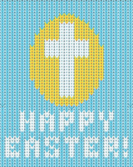 Happy Easter card, vector illustration