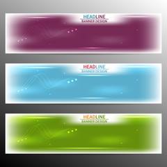 Modern infographic banner design. Vector