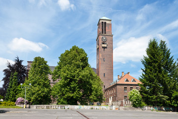 functionalist Church of the Sacred Heart of Jesus, Jablonec nad Nisou, Czech republic