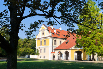 Fototapeta na wymiar Zbraslav castle (national cultural landmark), Zbraslav, Prague, Czech Republic