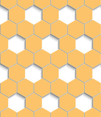 Volumetric seamless pattern of hexagons