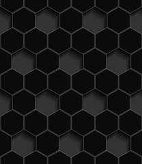 Volumetric seamless pattern of hexagons