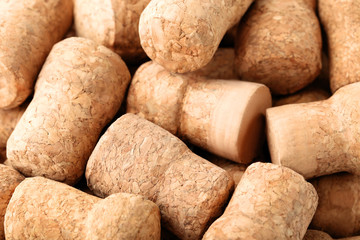 Champagne corks background